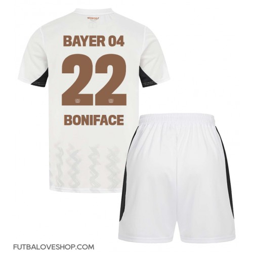 Dres Bayer Leverkusen Victor Boniface #22 Preč pre deti 2024-25 Krátky Rukáv (+ trenírky)